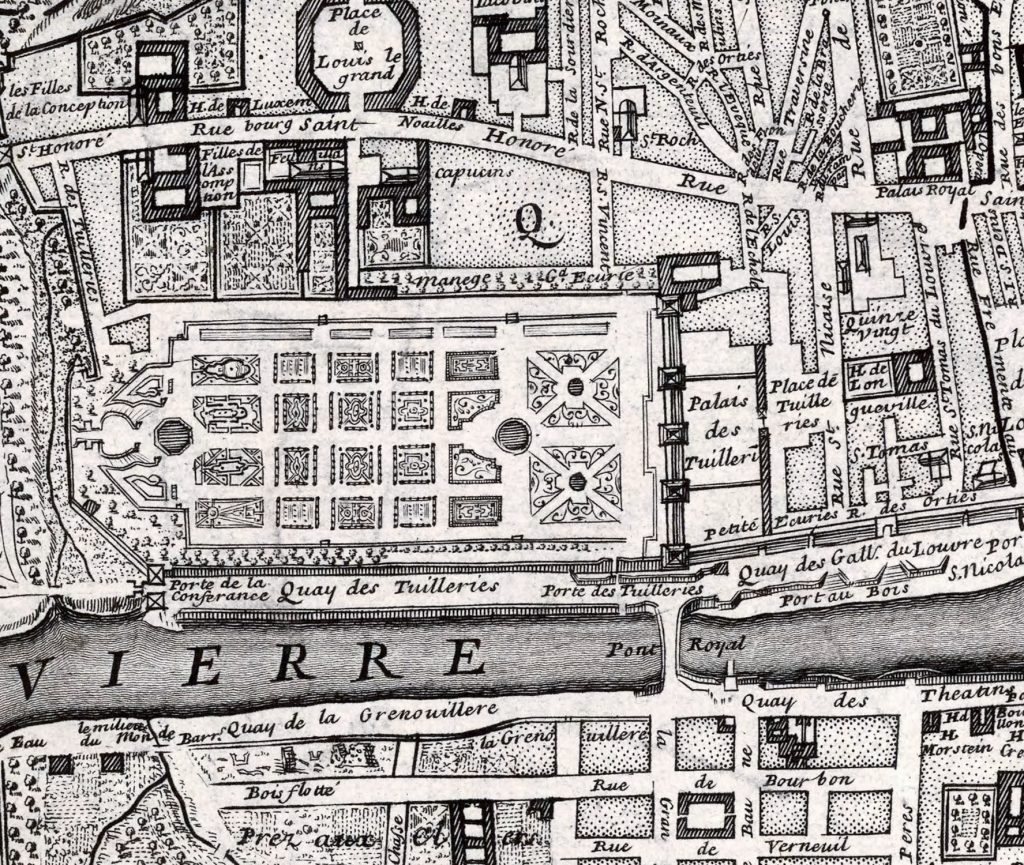 Huitieme Plan De Paris 1705, Divise en Ses Vingts Quartiers, Quay des Tuilleries, Majesty Maps And Prints