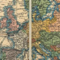 Stanfords World Map 1900, Europe, Majesty Maps and Prints